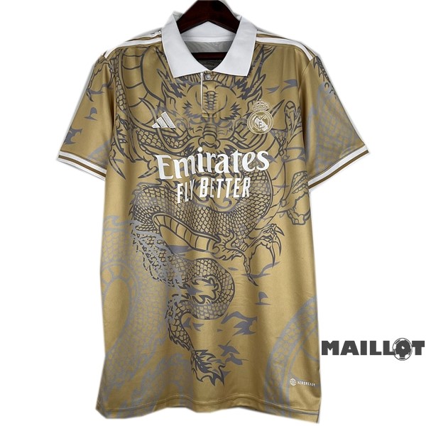 Foot Maillot Pas Cher Thailande Spécial Maillot Real Madrid 2023 2024 Jaune