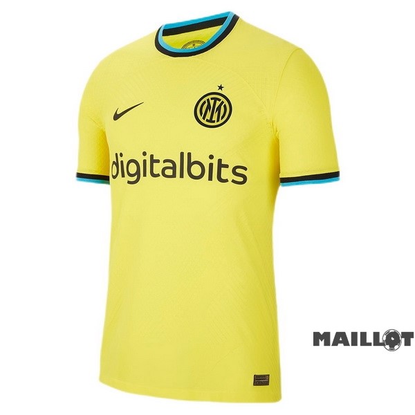 Foot Maillot Pas Cher Thailande Third Joueurs Maillot Inter Milán 2022 2023 Jaune