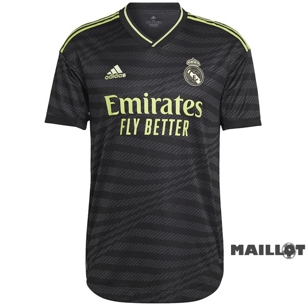 Foot Maillot Pas Cher Thailande Third Joueurs Maillot Real Madrid 2022 2023 Noir