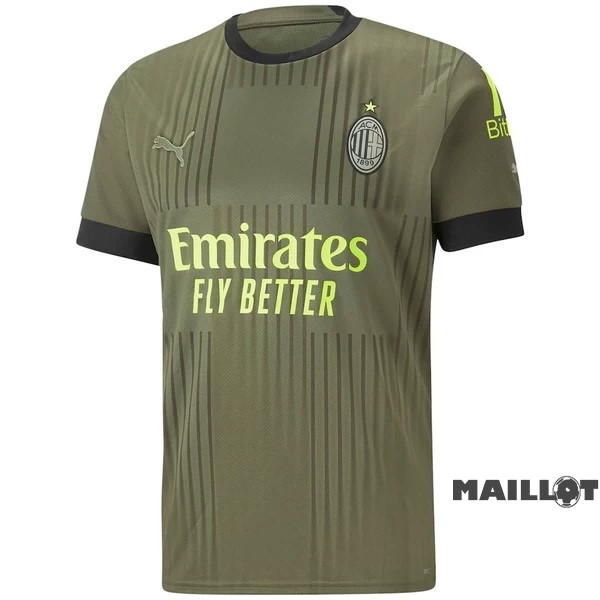 Foot Maillot Pas Cher Thailande Third Maillot AC Milan 2022 2023 Vert