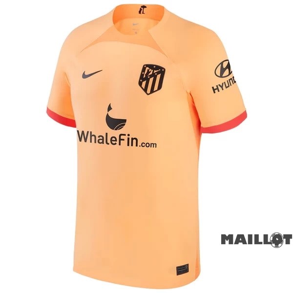 Foot Maillot Pas Cher Thailande Third Maillot Atlético Madrid 2022 2023 Orange