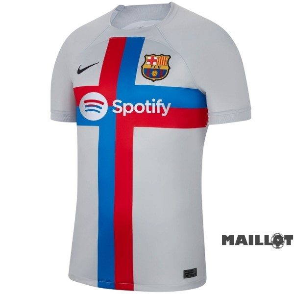 Foot Maillot Pas Cher Thailande Third Maillot Barcelona 2022 2023 Gris