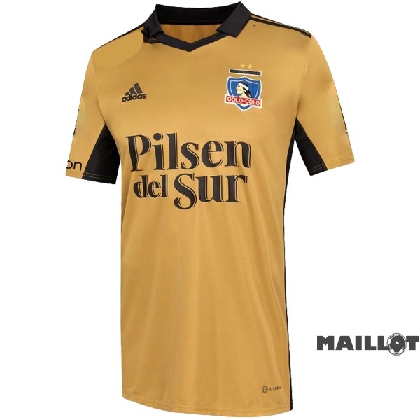Foot Maillot Pas Cher Thailande Third Maillot Colo Colo 2022 2023 Jaune