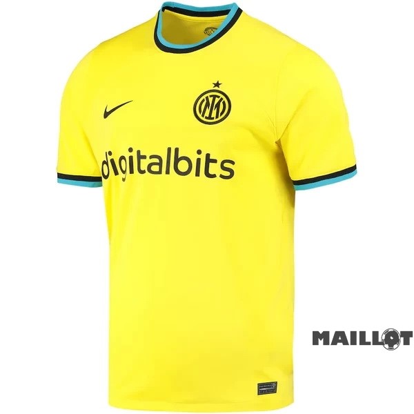 Foot Maillot Pas Cher Thailande Third Maillot Inter Milán 2022 2023 Jaune