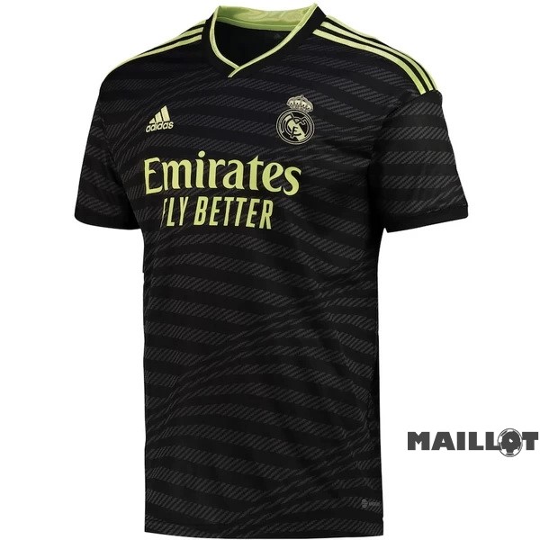 Foot Maillot Pas Cher Thailande Third Maillot Real Madrid 2022 2023 Noir