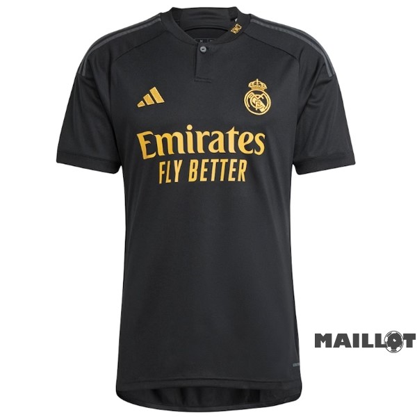 Foot Maillot Pas Cher Thailande Third Maillot Real Madrid 2023 2024 Noir