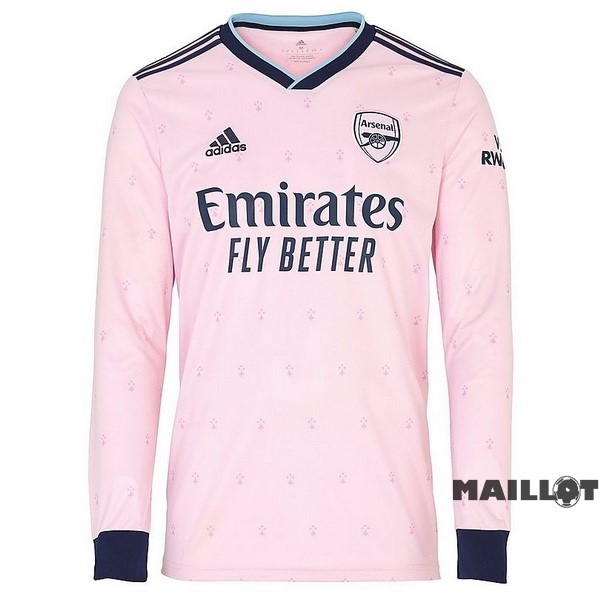 Foot Maillot Pas Cher Thailande Third Manches Longues Arsenal 2022 2023 Rose