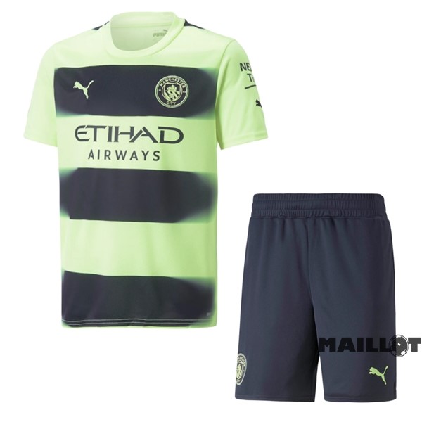 Foot Maillot Pas Cher Third Conjunto De Enfant Manchester City 2022 2023 Vert