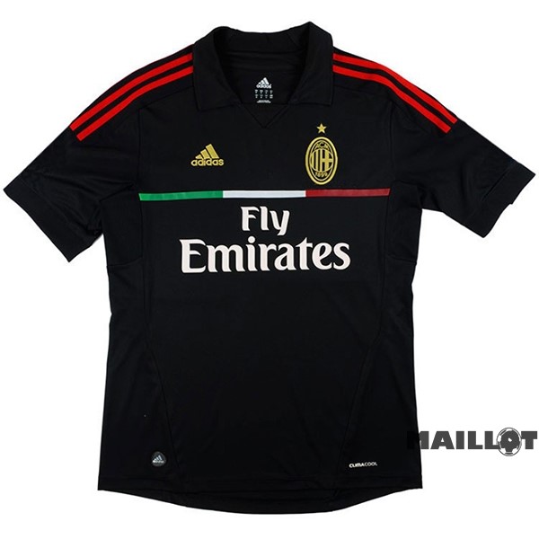 Foot Maillot Pas Cher Third Maillot AC Milan Retro 2011 2012 Noir