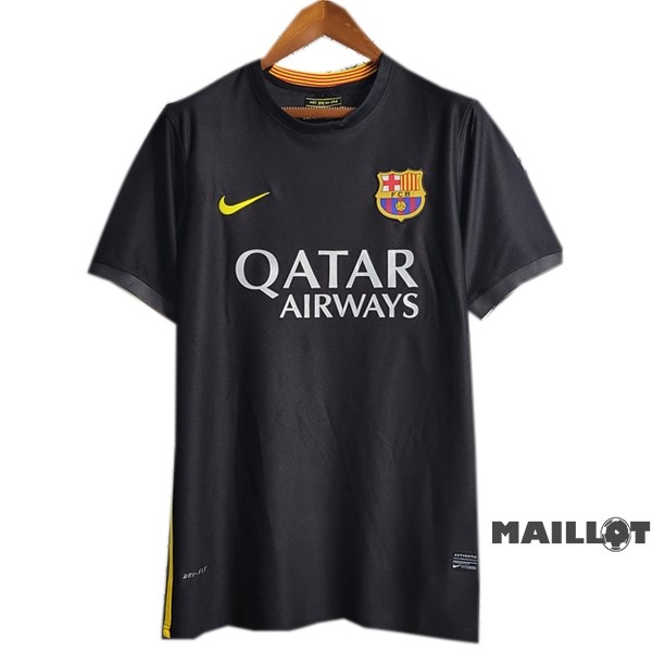 Foot Maillot Pas Cher Third Maillot Barcelona Retro 2013 2014 Noir