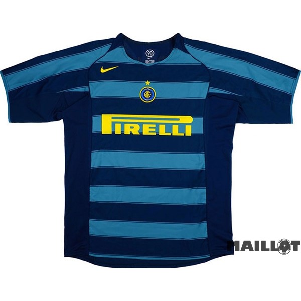 Foot Maillot Pas Cher Third Maillot Inter Milán Retro 2004 2005 Noir