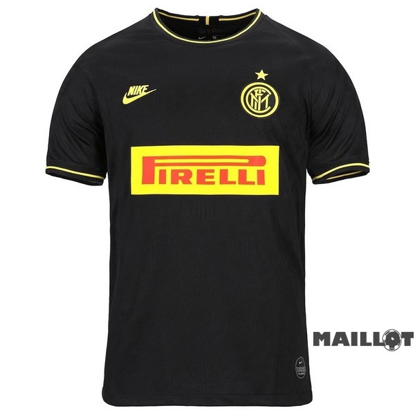 Foot Maillot Pas Cher Third Maillot Inter Milán Retro 2019 2020 Noir