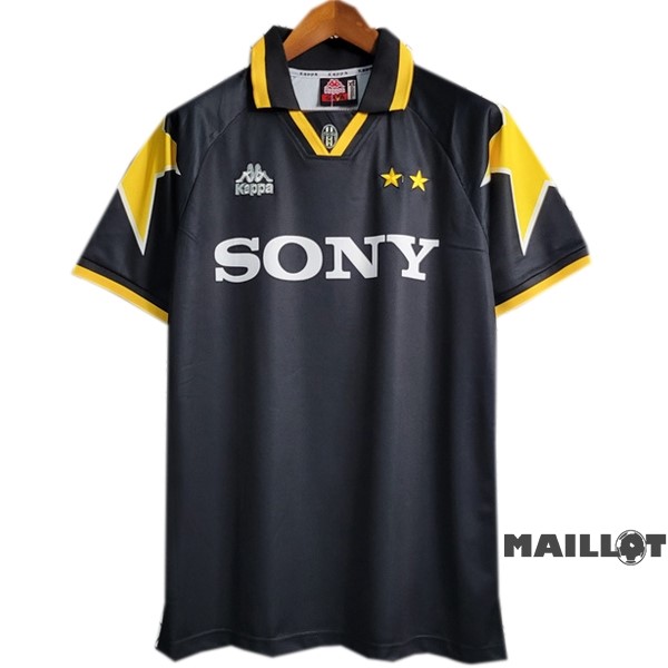 Foot Maillot Pas Cher Third Maillot Juventus Retro 1995 1996 Noir