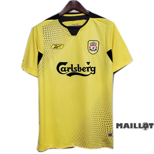 Foot Maillot Pas Cher Third Maillot Liverpool Retro 2004 2005 Jaune