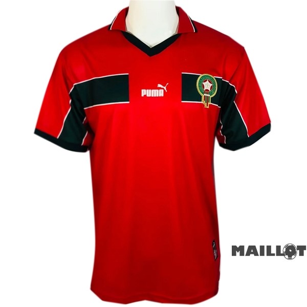 Foot Maillot Pas Cher Third Maillot Maroc Retro 1998 Rouge