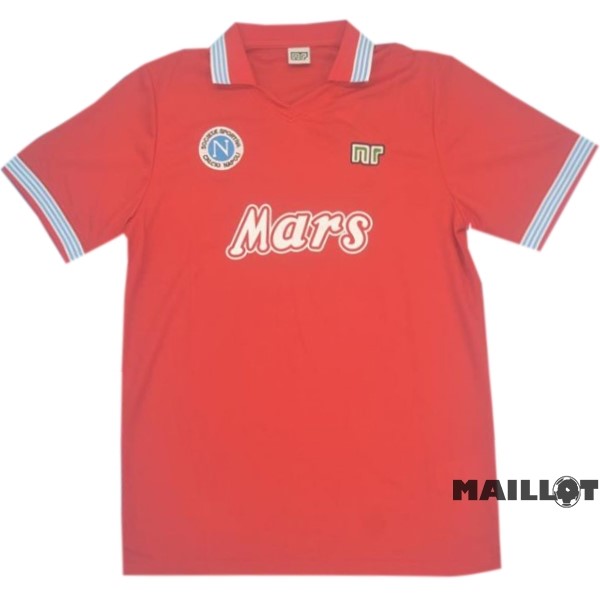 Foot Maillot Pas Cher Third Maillot Napoli Retro 1988 1989 Rouge