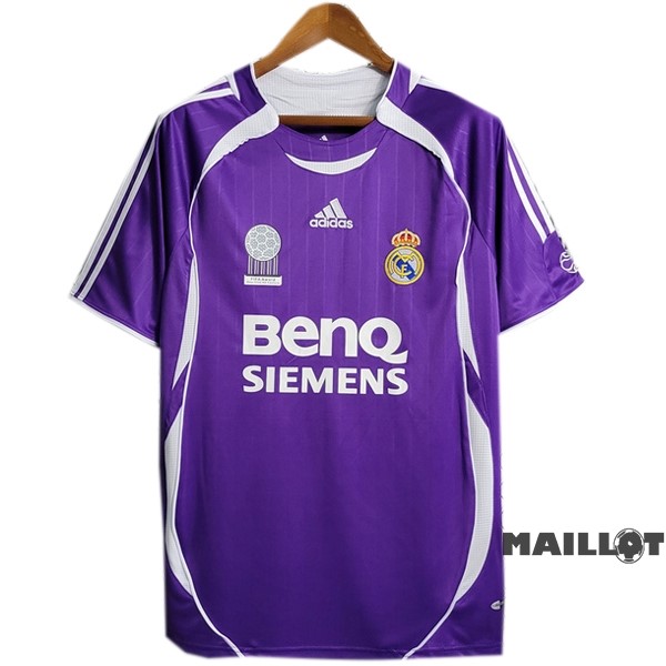 Foot Maillot Pas Cher Third Maillot Real Madrid Retro 2006 2007 Purpura