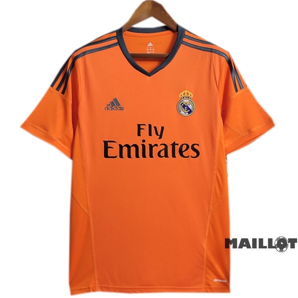 Foot Maillot Pas Cher Third Maillot Real Madrid Retro 2013 2014 Orange