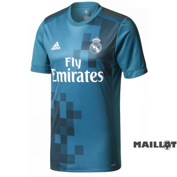 Foot Maillot Pas Cher Third Maillot Real Madrid Retro 2017 2018 Bleu