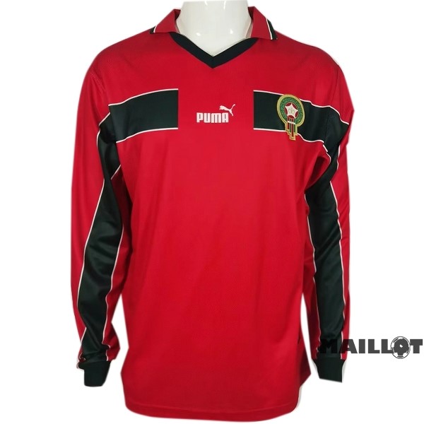 Foot Maillot Pas Cher Third Manches Longues Maroc Retro 1998 Rouge