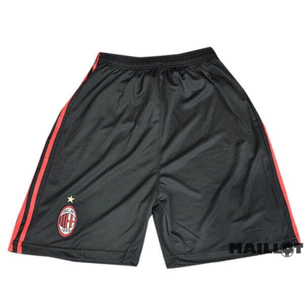 Foot Maillot Pas Cher Third Pantalon AC Milan Retro 2009 2010 Noir