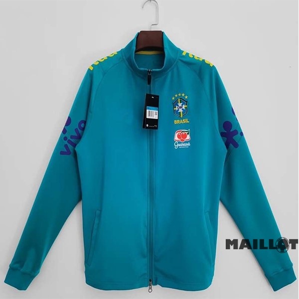 Foot Maillot Pas Cher Veste Brésil 2022 Bleu