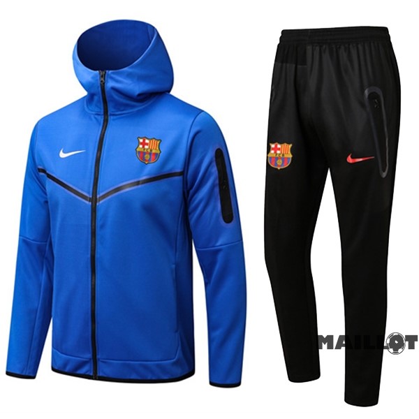 Foot Maillot Pas Cher Veste Con Capucha Barcelona 2022 2023 Bleu