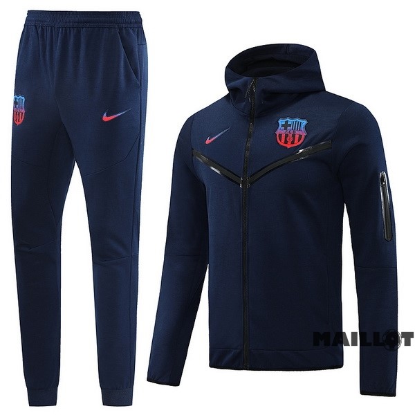 Foot Maillot Pas Cher Veste Con Capucha Barcelona 2022 2023 Bleu Marine