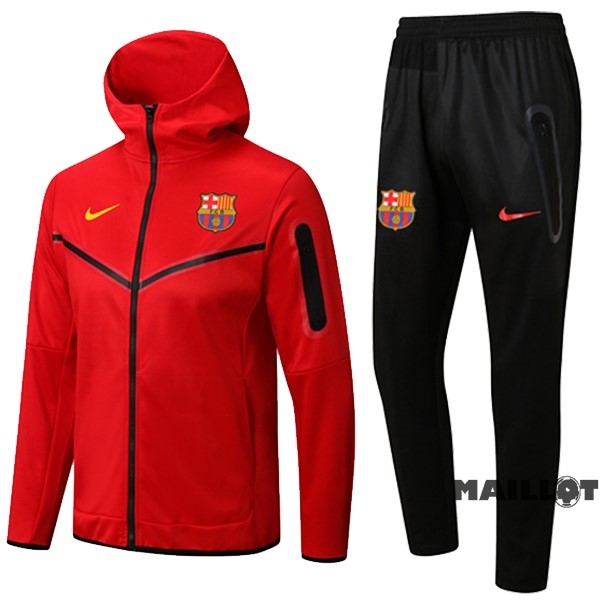 Foot Maillot Pas Cher Veste Con Capucha Barcelona 2022 2023 Rouge Noir