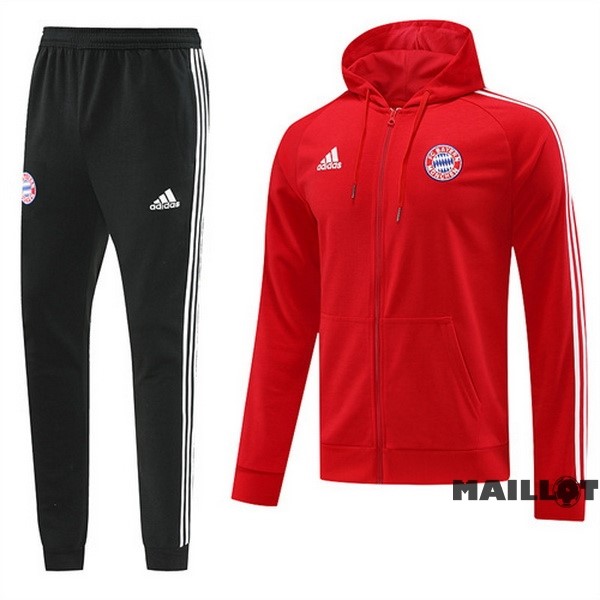 Foot Maillot Pas Cher Veste Con Capucha Bayern Múnich 2022 2023 Noir Rouge