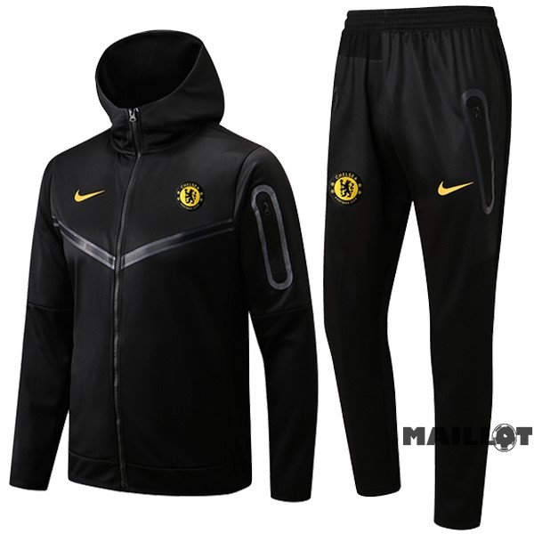 Foot Maillot Pas Cher Veste Con Capucha Chelsea 2022 2023 Noir Jaune