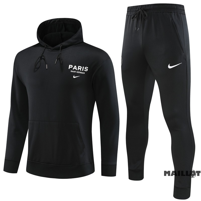 Foot Maillot Pas Cher Veste Con Capucha Enfant Paris Saint Germain 2023 2024 Noir