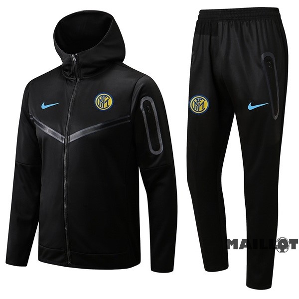 Foot Maillot Pas Cher Veste Con Capucha Inter Milán 2022 2023 Noir