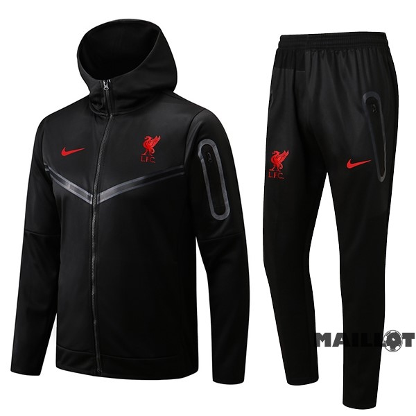 Foot Maillot Pas Cher Veste Con Capucha Liverpool 2022 2023 Noir