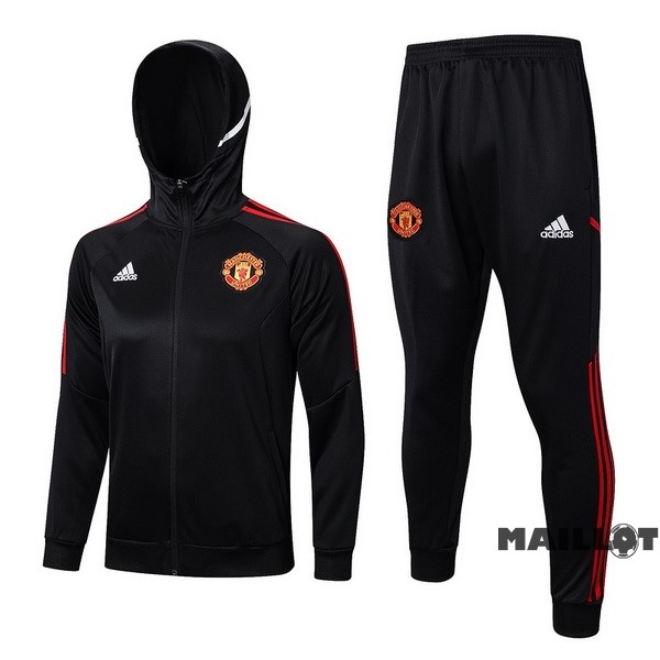 Foot Maillot Pas Cher Veste Con Capucha Manchester United 2022 2023 Noir