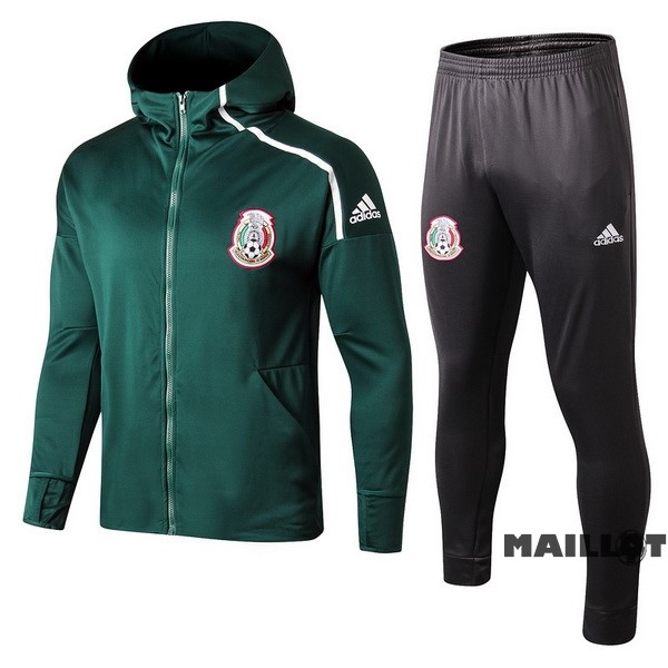 Foot Maillot Pas Cher Veste Con Capucha Mexique 2022 Vert Gris