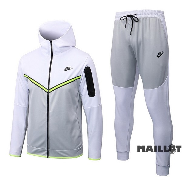 Foot Maillot Pas Cher Veste Con Capucha Nike 2022 2023 Gris Blanc