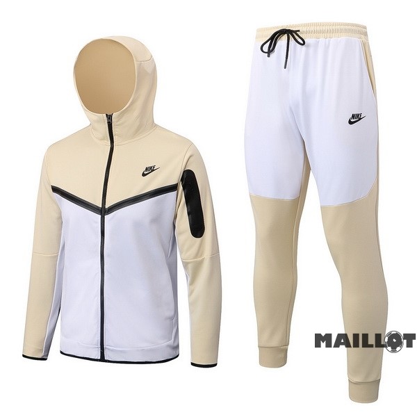 Foot Maillot Pas Cher Veste Con Capucha Nike 2022 2023 Jaune Blanc