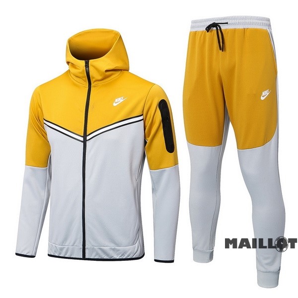 Foot Maillot Pas Cher Veste Con Capucha Nike 2022 2023 Jaune Gris