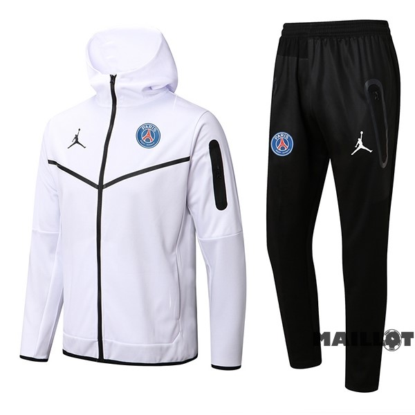 Foot Maillot Pas Cher Veste Con Capucha Paris Saint Germain 2022 2023 Blanc Noir