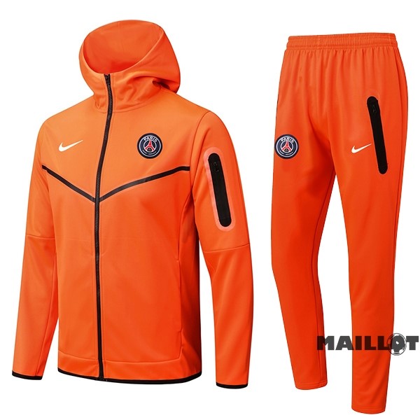 Foot Maillot Pas Cher Veste Con Capucha Paris Saint Germain 2022 2023 Orange