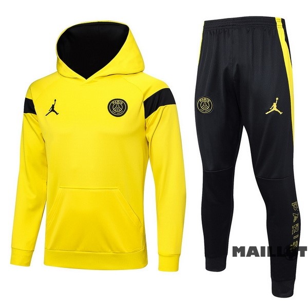 Foot Maillot Pas Cher Veste Con Capucha Paris Saint Germain 2023 2024 Jaune Noir