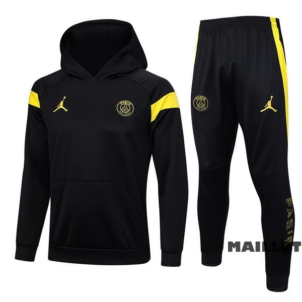 Foot Maillot Pas Cher Veste Con Capucha Paris Saint Germain 2023 2024 Noir Jaune