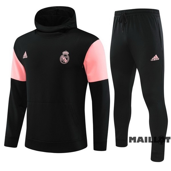 Foot Maillot Pas Cher Veste Con Capucha Real Madrid 2023 2024 Rose Noir