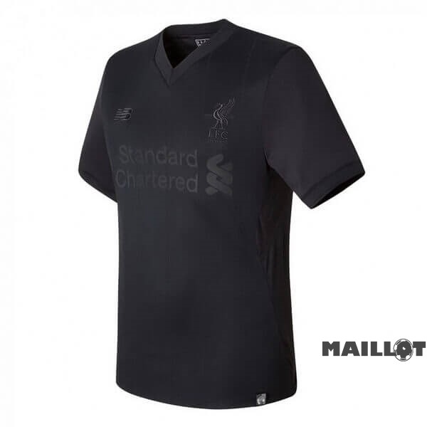 Foot Maillot Pas Cher “PITCH BLACK” Maillot Liverpool 125th Noir