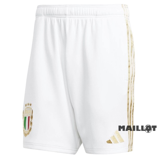 Foot Maillot Pas Cher Édition commémorative Pantalon Italie 2023 Blanc