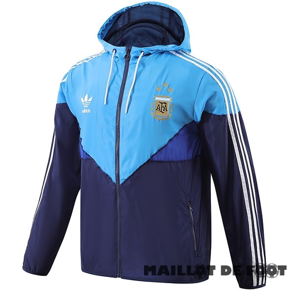 Foot Maillot Pas Cher Coupe Vent Argentine 2023 Bleu Blanc