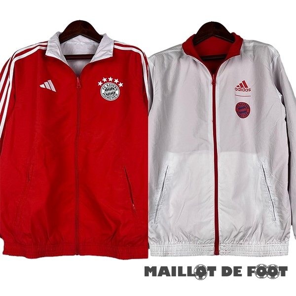 Foot Maillot Pas Cher Coupe Vent Bayern Múnich 2023 2024 Rouge I Blanc