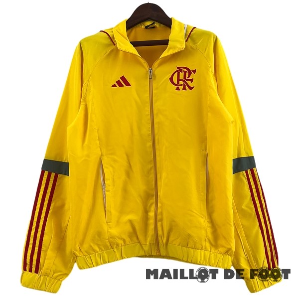 Foot Maillot Pas Cher Coupe Vent Flamengo 2023 2024 Jaune