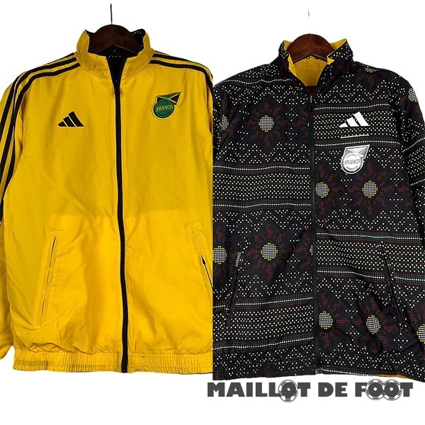 Foot Maillot Pas Cher Coupe Vent Jamaïque 2024 Jaune Noir